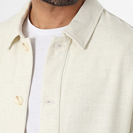 Frilivin - Conjunto de sobrecamisa y pantalón 161 Beige