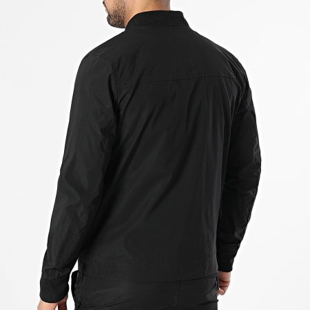 Frilivin - Conjunto Chaqueta con Cremallera y Pantalón Cargo 825 Negro