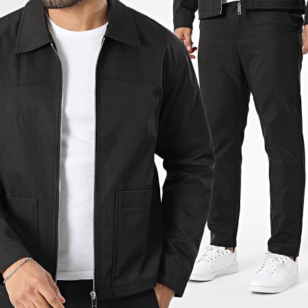 Frilivin - Conjunto Chaqueta Con Cremallera Y Pantalón 161 Negro