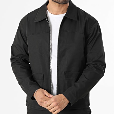 Frilivin - Conjunto Chaqueta Con Cremallera Y Pantalón 161 Negro