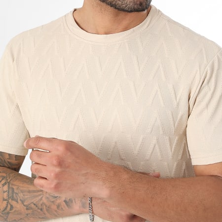 LBO - Ensemble Tee Shirt Et Short Jogging 0382 Beige