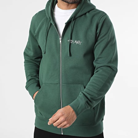 Rick Et Morty - Sweat Zippé Capuche Graff Vert Blanc
