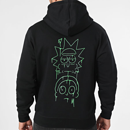 T-shirt à manches courtes Rick et Morty noir homme | La Halle
