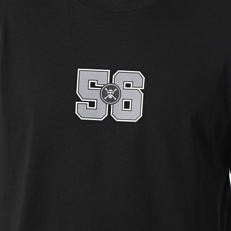 One Piece - Tee Shirt Oversize Large 56 Luffy US Big Back Noir Blanc