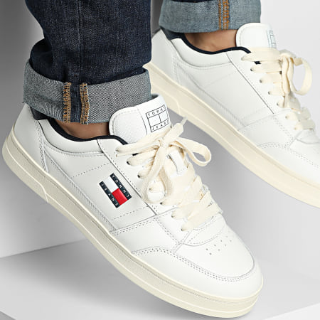 Tommy Jeans - Baskets TJM The Greenwich New Essential 1574 Ecru Dark Night Navy