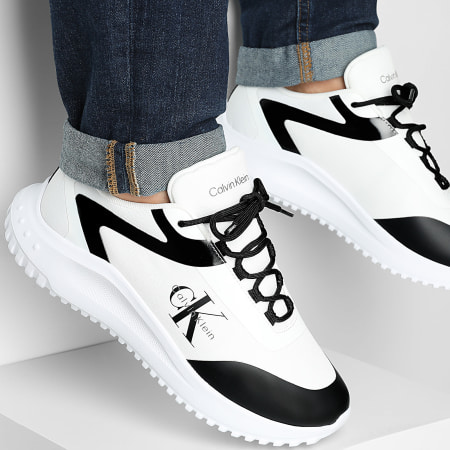 Calvin Klein - Baskets Eva Runner Low Lace Ml Mix II 1439 Bright White Black