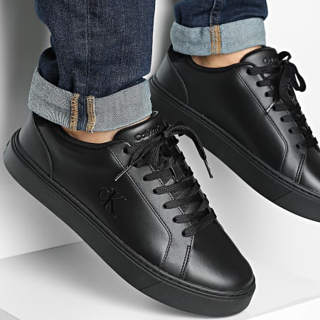 Calvin Klein - Sneakers Classic Cupsole Laceup Leather 1435 Triple Black -  Ryses