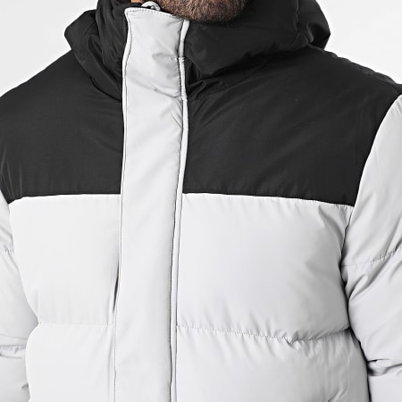 Frilivin - Plumífero con capucha larga M40 Gris Claro