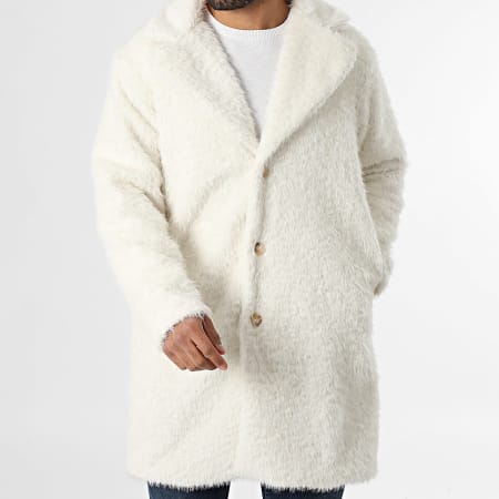 Frilivin - Abrigo de Piel 257 Beige Claro