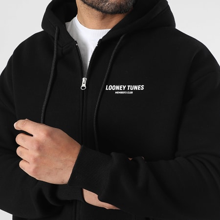 Looney Tunes - Ensemble Sweat Zippé Capuche Et Pantalon Jogging Taz Noir Bleu