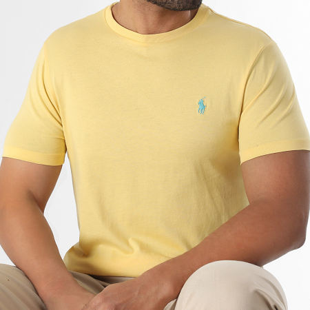 Polo Ralph Lauren - Tee Shirt Original Player Custom Slim Fit Jaune