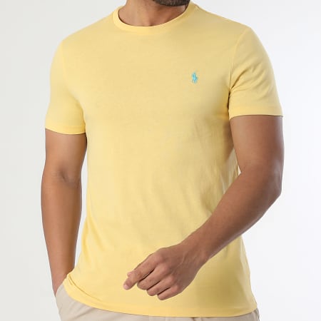 Polo Ralph Lauren - Tee Shirt Original Player Custom Slim Fit Jaune