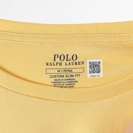 Polo Ralph Lauren - Tee Shirt Original Player Custom Slim Fit Jaune