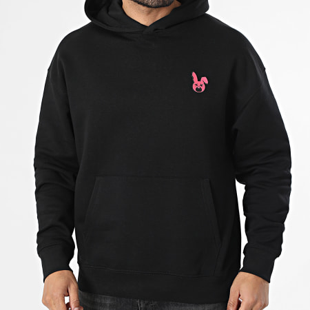 Sale Môme Paris - Sudadera con capucha relajada parche bordado conejo negro