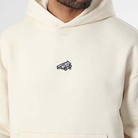 Sale Môme Paris - Sudadera Capucha Relajada Parche Bordado SLME Beige