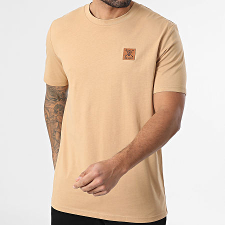 One Piece - Tee Shirt Oversize Large Patch Cuir Camel