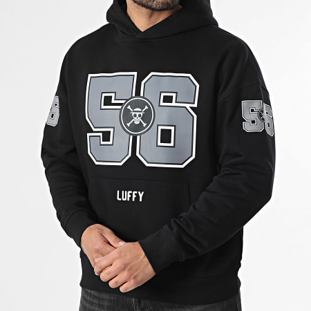 One Piece - Sweat Capuche Relaxed 56 US Big Front Noir
