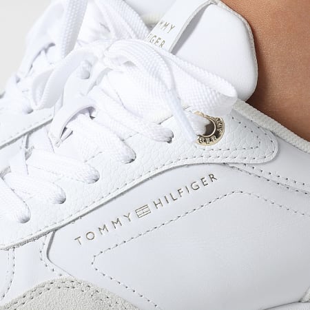 Tommy Hilfiger - Baskets Femme Monogram Mix Material Runner 9267 White