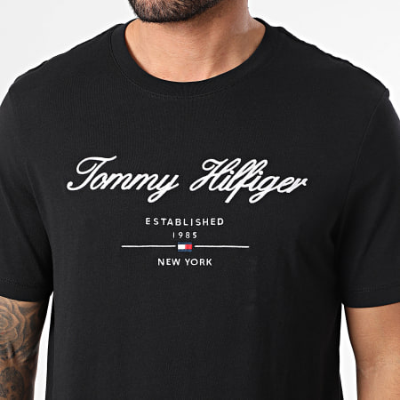 Tommy Hilfiger - Tee Shirt Script Logo 3691 Noir