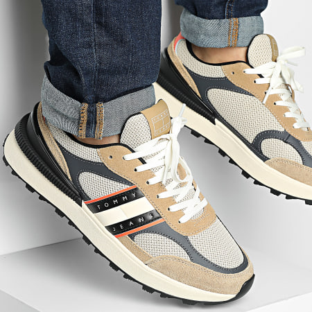 Tommy Jeans - Baskets Technical Runner Essential 1537 Dark Dune