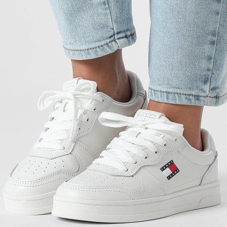 Tommy Jeans - Baskets Femme The Greenwich Leather 3006 Ecru