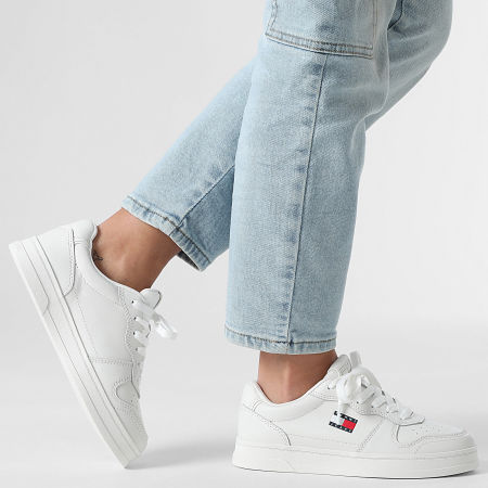 Tommy Jeans - Baskets Femme The Greenwich Leather 3006 Ecru