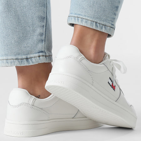 Tommy Jeans - Baskets Femme The Greenwich Leather 3006 Ecru