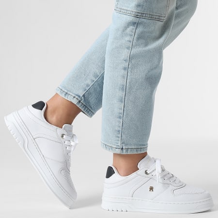 Tommy Hilfiger - Baskets Femme Sporty Cupsole Corp 9025 White