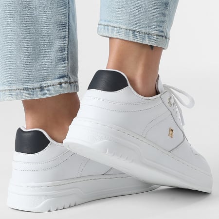 Tommy Hilfiger - Baskets Femme Sporty Cupsole Corp 9025 White
