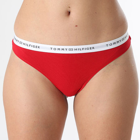 Tommy Hilfiger - String Femme Cotton 5875 Rouge