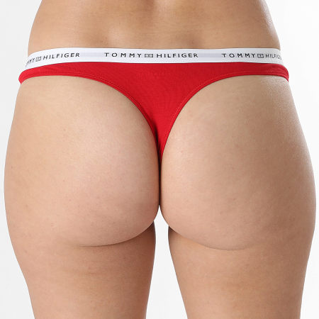 Tommy Hilfiger - String Femme Cotton 5875 Rouge