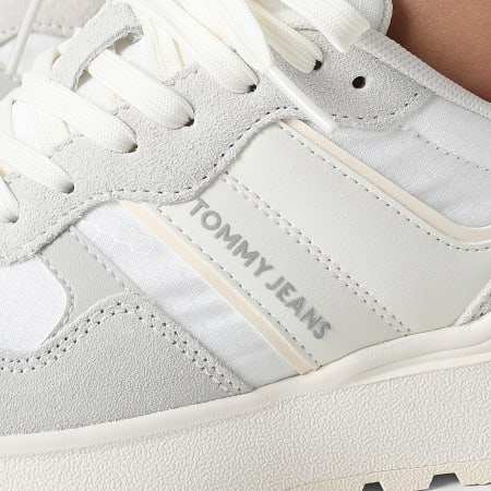 Tommy Jeans - Zapatillas Mujer Cleated Runner Suede Mix 2921 Stratus Grey