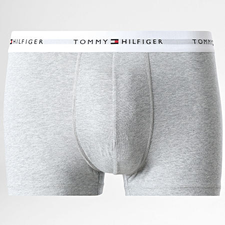 Tommy Hilfiger - Lot De 3 Boxers Trunk 2761 Violet Bleu Clair Gris Chiné