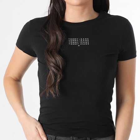 Tommy Jeans - Tee Shirt Femme Multi Linear 1841 Noir