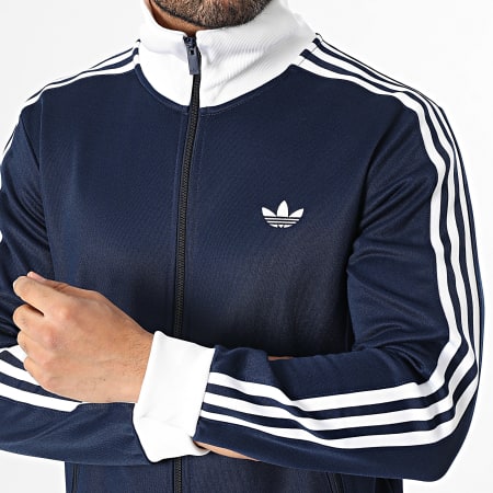 Adidas Originals - Ensemble De Survetement A Bandes Beckenbauer KE3526 KE3529 Bleu Marine Blanc