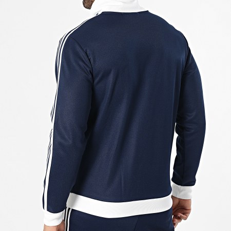 Adidas Originals - Ensemble De Survetement A Bandes Beckenbauer KE3526 KE3529 Bleu Marine Blanc