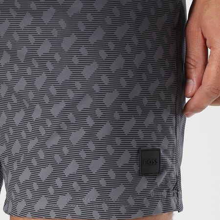 BOSS - Short De Bain Vale 50534343 Gris Anthracite Dégradé