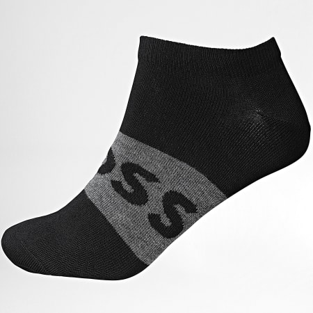 BOSS - Pack de 3 Pares de Calcetines Logo 50543482 Negro Gris