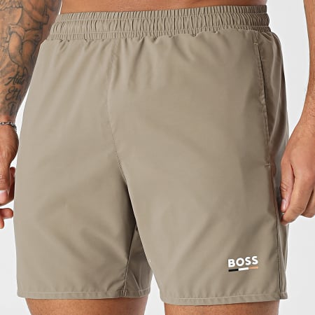 BOSS - Short De Bain Swordfish 50554613 Vert Kaki