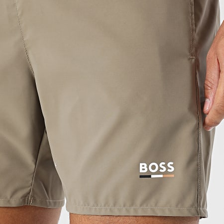 BOSS - Short De Bain Swordfish 50554613 Vert Kaki