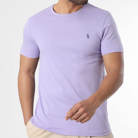 Polo Ralph Lauren - Tee Shirt Original Player Custom Slim Fit Violet