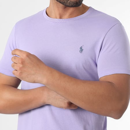 Polo Ralph Lauren - Tee Shirt Original Player Custom Slim Fit Violet