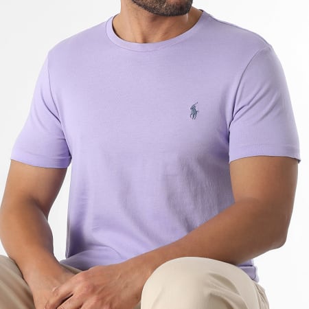 Polo Ralph Lauren - Tee Shirt Original Player Custom Slim Fit Violet