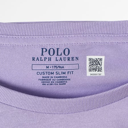 Polo Ralph Lauren - Tee Shirt Original Player Custom Slim Fit Violet