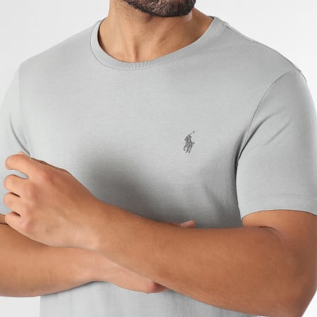 Polo Ralph Lauren - Tee Shirt Original Player Custom Slim Fit Gris