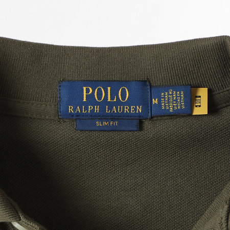 Polo Ralph Lauren - Polo Manches Courtes Slim Original Player Vert Kaki