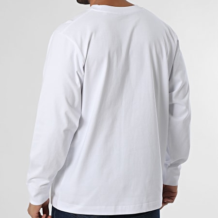 Vald - Tee Shirt Manches Longues Reptilien Blanc