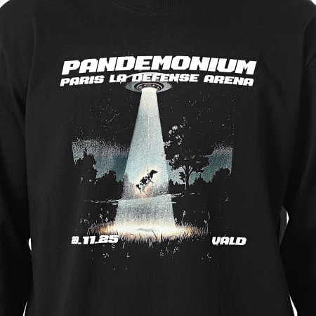 Vald - Tee Shirt Manches Longues Cow Noir