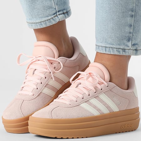 Adidas Performance - Zapatillas Mujer VL Court Bold J KK4501 Blush Pink Off White Gum 3