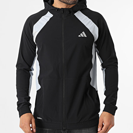 Adidas Sportswear - Veste Capuche Zippée Tech App JY3548 Noir Gris